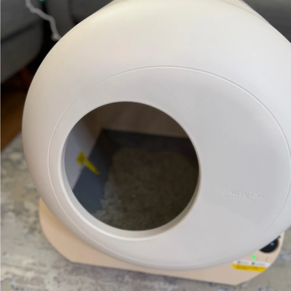 Modern White Cat Litter Box